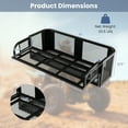 thumbnail image 3 of Costway ATV UTV Universal Rear Drop Basket Rack Steel Cargo Hunting, 3 of 10