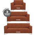 thumbnail image 2 of Juego de 3 Fundas Cubre Sala - Tejido Jacquard Elástico Fácil Lavado. Ideal para Proteger Tus Muebles - Protector de sillón - Sofa Cover (Marfil (Afelpado)), 2 of 7