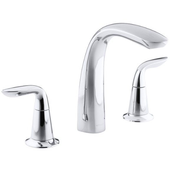 KOHLER K-T5323-4-CP Refinia Bath Faucet Trim, Valve Not Included, Polished Chrome