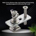 thumbnail image 3 of 4 Pcs T Track Mini Hold Down Clamp M6 Nut Zinc Aluminum Alloy T Track Clamp for 3018 Series CNC Router, 3 of 4