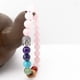 thumbnail image 4 of Un montón de preciosas budistas, brazalete para mujer, niña, , 7 estilos. Rosado Zulema Brazalete de cuentas de Buda de cristal, 4 of 5