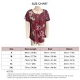 thumbnail image 2 of Camiseta de verano con ribete de botones,Camiseta de verano para mujer Camiseta de verano floral para mujer Camiseta con ribete de botones para mujer Estándares líderes en la industria, 2 of 2