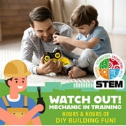 Power Gearz Take Apart Toy Truck Set of 3 - Fire, Garbage, and Construction Trucks with Screwdriver