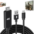 thumbnail image 1 of Adaptador HDMI, cable USB tipo C, cable convertidor de vídeo MHL 4K, 1 of 9