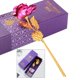 thumbnail image 4 of Rosa de oro de 24 quilates, rosa artificial de oro con elegante caja de regalo, regalos románticos para Rosa roja, 4 of 9