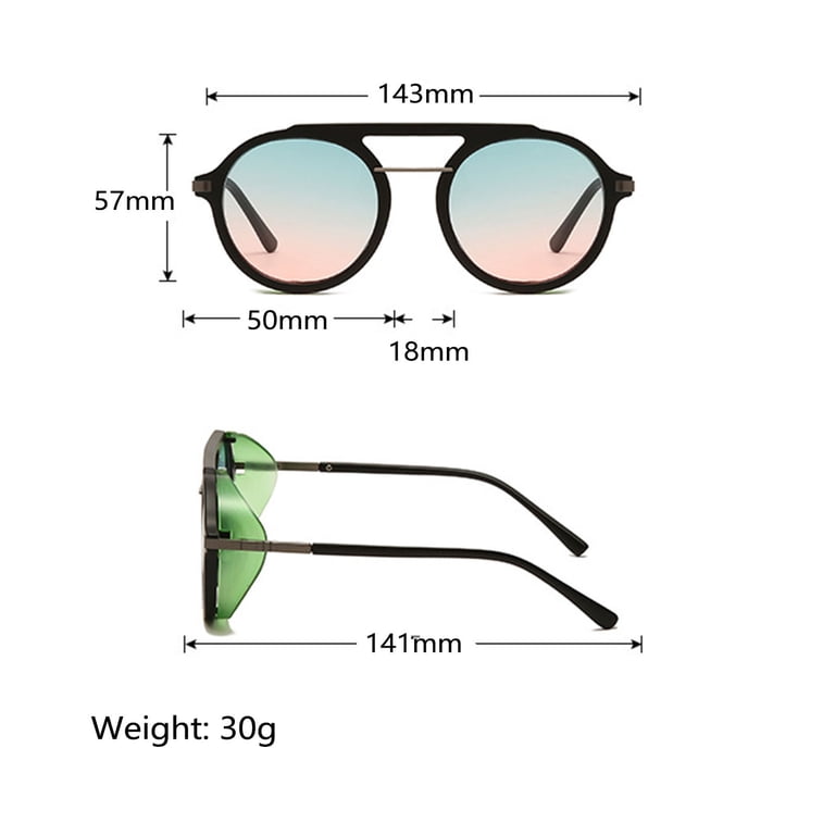 Sunglasses Mens Womens LSQii Big Frame Round Polygon  display picture 1