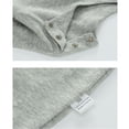 thumbnail image 4 of Beilxfa Unisex Baby Boy Girl Long Sleeve Jumpsuit 100% Cotton Newborn Solid Romper Bodysuit Infant Fall Winter Footless Onesies, 4 of 7