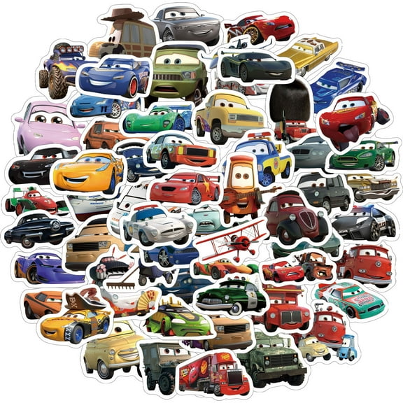 120 PCS For Cars Cartoon Sticker Pack for Teens - Waterproof Vinyl Decals for Water Bottles, Laptops, Skateboards & Suitcases for Girls Boys Ideal Holiday Party Gift