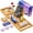 A-bamboo-gift Set, variant on OKYWHOP High‑Quality New Expandable Bamboo Bathtub Tray Caddy, Premium Bath Tub Accessory, Unique Housewarming Gift