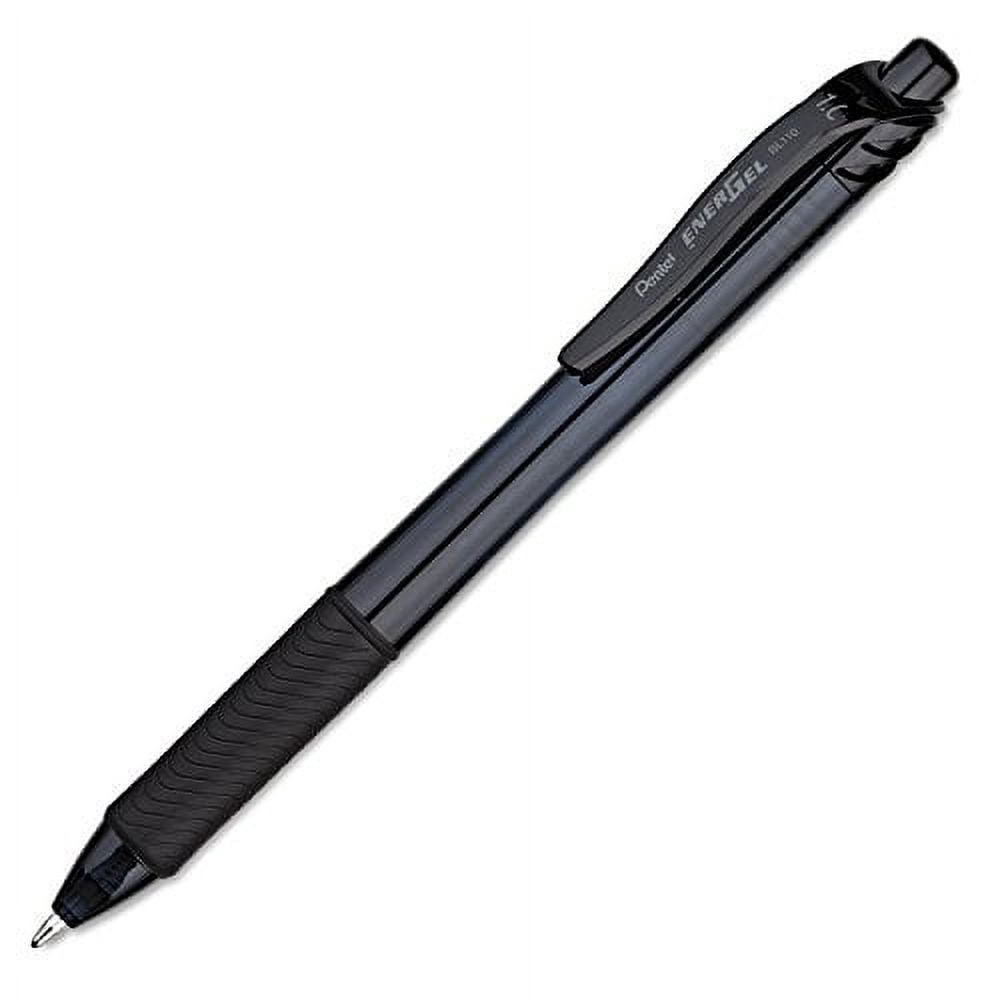 Pentel EnerGel X Roller Ball Retractable Gel Pen, Black Ink, Bold; Box of 12