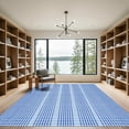 thumbnail image 2 of ODIKA 4'x6' Machine Washable Non-Slip Area Rug, Geometric Blue High Traffic Rug with Pad, Blue, 1050869, 2 of 8