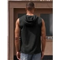 thumbnail image 3 of IDOPIP Men's Hooded Tank Top Sleeveless Pullover Top with Pocket Hoodies Muscle Gym Shirts S-XL, 3 of 10