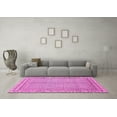 thumbnail image 3 of Ahgly Company Indoor Rectangle Abstract Pink Modern Area Rugs, 6' x 9', 3 of 4