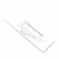 10 pc Iron Big Eye Beading Needles Seed Bead Needle for Jewelry Making Platinum 88x0.3mm