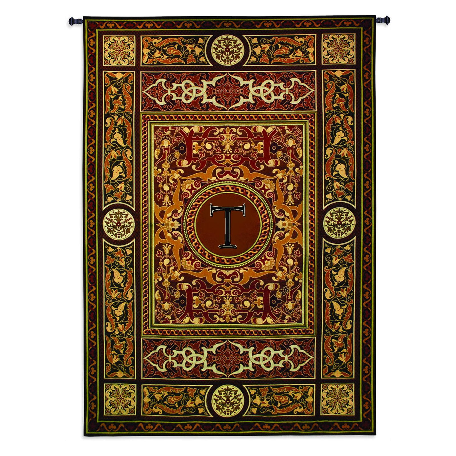 Fine Art Tapestries Monogram Medallion Wall Tapestry