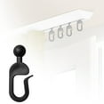 thumbnail image 2 of 18 PC Gazebo Hooks for Curtains and Mosquito Netting, Smooth Gliding Rustproof Curtain Track Hooks, Multipurpose Outdoor Accessories for Gazebo Canopy Screens Sheer Drapes and Privacy Netting, 2 of 4