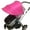 Pink, variant on Sun Shade for Baby Strollers and Car Seat, Sunshade Cover Awning UPF50+ Anti-UV Waterproof Windproof Umbrella Canopy Universal Bassinet Playpen Crib Visiblity Air Permeability Design