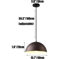 thumbnail image 7 of Retro Colorful Semicircle Metal Pendant Lighting for Dining Room, Minimalism Industrial Style Pendant Light Fixture, Modern Simple Pendant Lamp for Kitchen Island Garage Over Table, 7 of 7