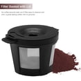 thumbnail image 7 of Single Serve Coffee Maker for K-Cup Single Cup Capsule and Ground Coffee,Coffee Brewer Single Cup Coffee Makers with 6 to 14oz Reservoir, Mini Size, Red, 7 of 7