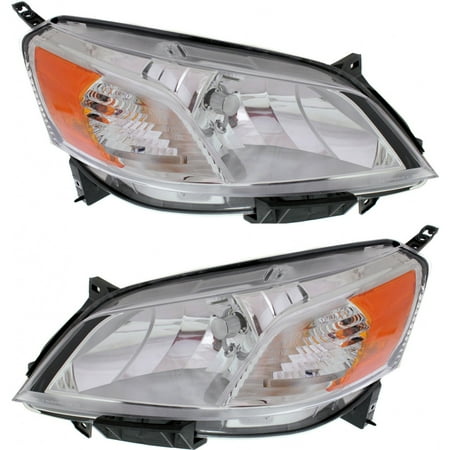 CarLights360: For 2013-2021 Nissan NV200 Headlight Assembly Driver and Passenger Side DOT Certified w/Bulbs-Replaces NI2502225 NI2503225