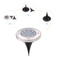 thumbnail image 3 of Labymos 4Pcs Solar Powered Energy Ground Light Outdoor Lamp IP65 Water-resistant 8 LED 20LM Path, 3 of 8