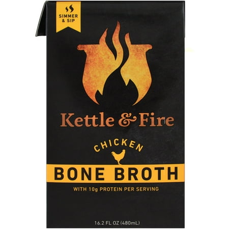 Kettle & Fire, Bone Broth, Chicken, 16.2 fl oz (pack of