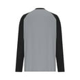 thumbnail image 4 of hotojiny Long Sleeve Shirts for Women Color Block Casual Tunic Tops Lightweight Crew Neck Basic Tees Trendy Clothes Fall Outfits, 4 of 6