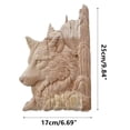 thumbnail image 4 of QTOCIO Wolf Carving Art Wall Hanging Gift, 4 of 8