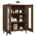 thumbnail image 3 of vidaXL Sideboard Brown Oak 69.5x34x90 cm Engineered Wood, 3 of 5