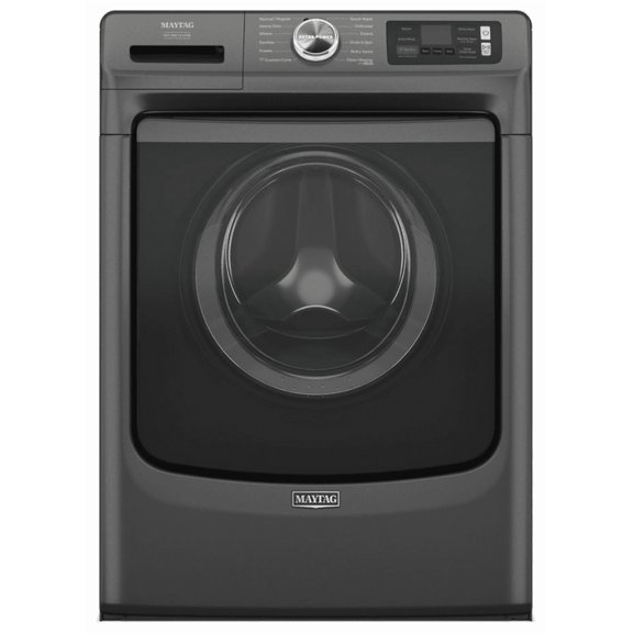 Maytag MFW7020RU 27 inch, 5 Cu. Ft. Smart Pet Pro Front Load Washer, Volcano Black