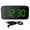 Green, variant on Nieyigj Portable LED Digital Alarm Clock for Home Office Desk, Smart Voice Control & Temp Display, Dual Power Supply with Snooze Function, Modern Compact Table Clock, 4.8 inch / 12.3 cm, Green