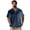 bleu, variante sur XDZJLR Chemise Homme 2025 Nouveau Cardigan à Rayures Col à Revers Manches Courtes Mode Décontractée Respirante Confortable Chemises pour Hommes