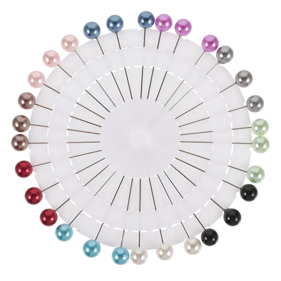 DESIGNICE 30Pcs Hijab Scarf Pins Fashionable Brooch Straight Head Pins Wedding Pin for Bride Women