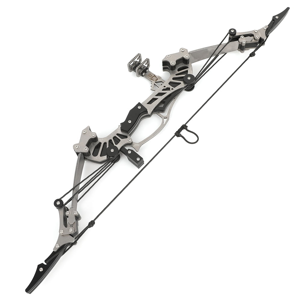 Falcon Mini Compound Bow, 16 lbs Draw Weight, Stainless Steel & Carbon Fiber, 41.8cm Compact Hunting Bow, 40-50m Range, Lever Principle, Mechanical Sight, D-Loop, Standard & Play Versions