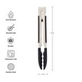 thumbnail image 5 of KitchenAid Stainless Steel 9in Kitchen Cooking and Serving Food Tongs, Black, 5 of 11