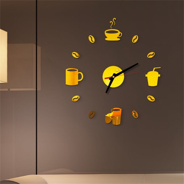 Xihbxyly Productos Fabricados Únicamente En Ee. Uu. Pegatinas de Pared En Espejo Acrílico y Números Romanos para Bricolaje, Decoración Del Hogar, Murales