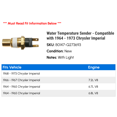thumbnail image 2 of Water Temperature Sender - Compatible with 1964 - 1973 Chrysler Imperial 1965 1966 1967 1968 1969 1970 1971 1972, 2 of 2
