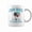 Light Blue, variant on Cocoa Beach Florida Beach Retro Sunset Palm Trees Summer Coffee Mugs