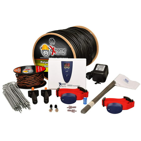 Extreme Dog Fence Electric Dog Fence System for 2 Dogs - 500 FT of Extreme Dog Fence Wire (1/3 of an Acre