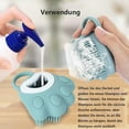 thumbnail image 4 of Silicone Puppy Grooming Tool with Shampoo Dispenser for Gentle Massage & Cleaning Soft Pet Bath Brush Comb, 4 of 6