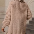 thumbnail image 5 of Vedolay Women Long Cardigan Button Down Long Sleeve Soft Knit Cardigan Coat Beige,XL, 5 of 5