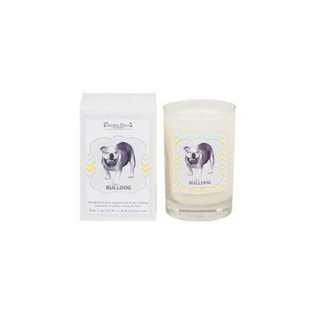 Aroma Paws 227 - Breed Candle Glass Gift Box - Bulldog - Red Currant Grapefruit - 5 Oz