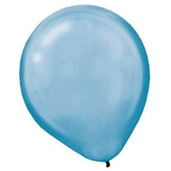Pearlized Latex Balloons | Powder Blue | Pack of 100 | Party Decor