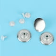 thumbnail image 3 of Botones Instantáneos, Botones de Mezclilla sin Costura, Botón a Presión Desmontable de Repuesto para Ropa para Reparación del Hogar para Unirse a la(Hebilla de jeans blanco brillante de 20 mm), 3 of 5