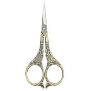 2024 European Retro Scissor DIY Hand Made Cross stitch Craft Creative Fancy Antique Needlework Tools(Bronze(B01-003-00124) )