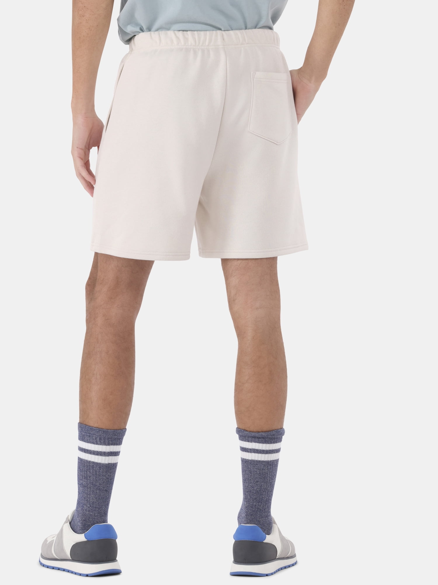 No Boundaries Soft Fleece Jogger Shorts, 6" Inseam, Men's and Big Men's