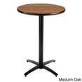 thumbnail image 4 of KFI Studios Mode 2.5' Round Bistro Table, Dark Mahogany, Arched X-Base, 4 of 5