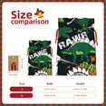 thumbnail image 3 of Fuzoiu Dinosaur Skeleton Print Christmas Gift Bag,Burlap Gift Bag with Drawstring Closure & Hang Tag,Perfect for Holidays, Birthdays, and Special Occasions-Medium, 3 of 7