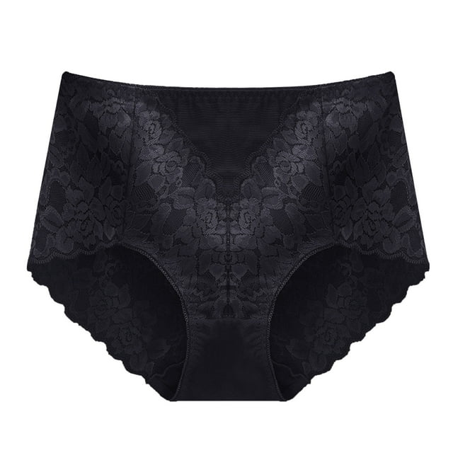 B91xZ Strings en Coton pour Femmes, TTG Noir