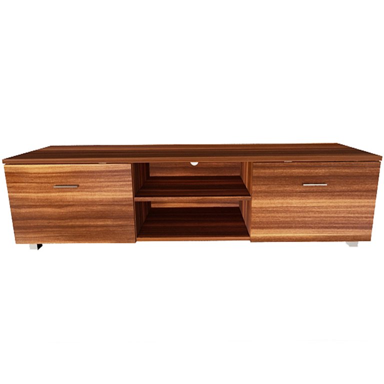 Walnut TV cabinet Hemët - large extendable drawers